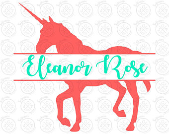340x270 Unicorn Monogram Svg Etsy