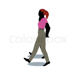 317x320 Silhouette Of Old People And Disabled Persons Stock Vector