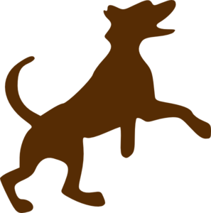 297x300 Brown Dog Jumping Clip Art