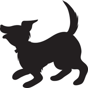 300x299 Puppy Clipart Dog Outline 3825068