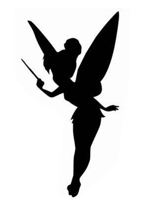 300x439 Peter Pan Flying Silhouette 12.25x15 Vinyl Decal Wall Art Custom