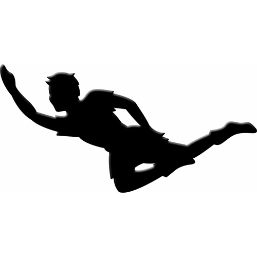 500x500 Peter Pan Flying Clipart