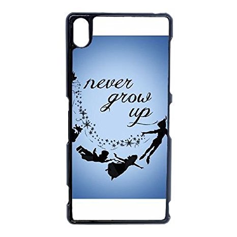 466x466 Sony Xperia Z3 Cell Phone Case Black Peter Pan Silhouette Never