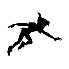 270x270 Peter Pan Silhouette Stencil Free Stencil Gallery