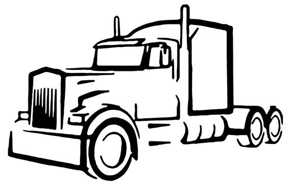 Peterbilt Silhouette at GetDrawings | Free download