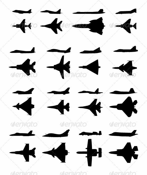 590x700 Top Row L To R Av 8b Harrier, Mig 29 Fulcrum, Sr 71 Blackbird, F