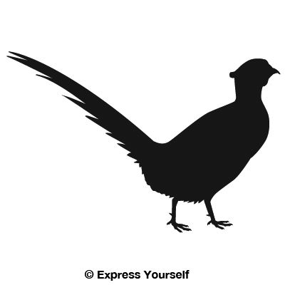 400x400 Rooster Cogburn Pheasant Decal