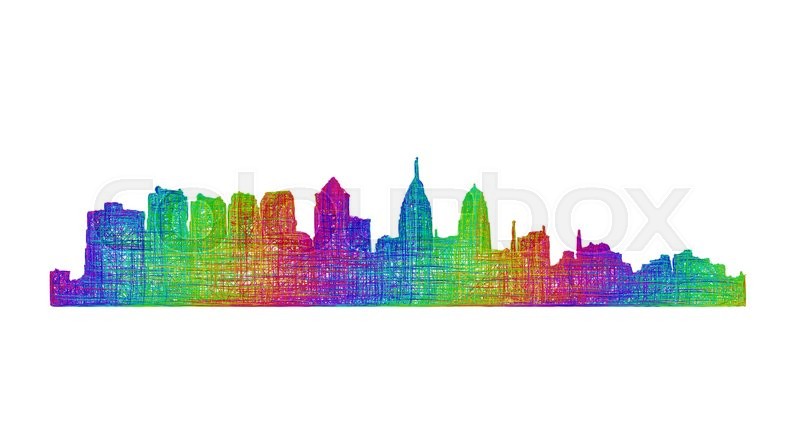 800x427 Philadelphia City Skyline Silhouette