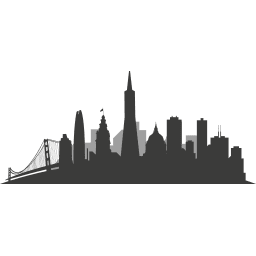 256x256 Barcelona Skyline Silhouette