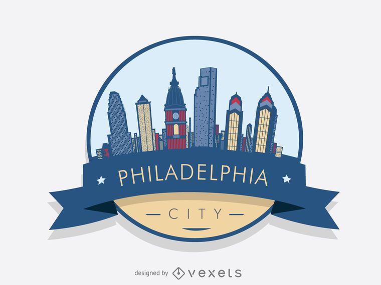 760x570 Philadelphia Skyline Logo Badge Skylines