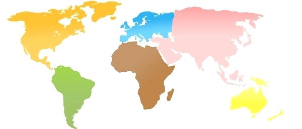 600x257 Maps World Map With Continents Countries Globe Planet Earth