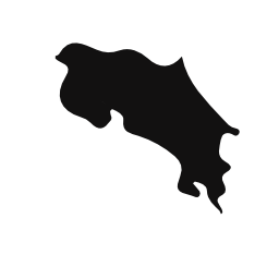 256x256 Costa Rica Country Map Silhouette Pngicoicns Free Icon Download