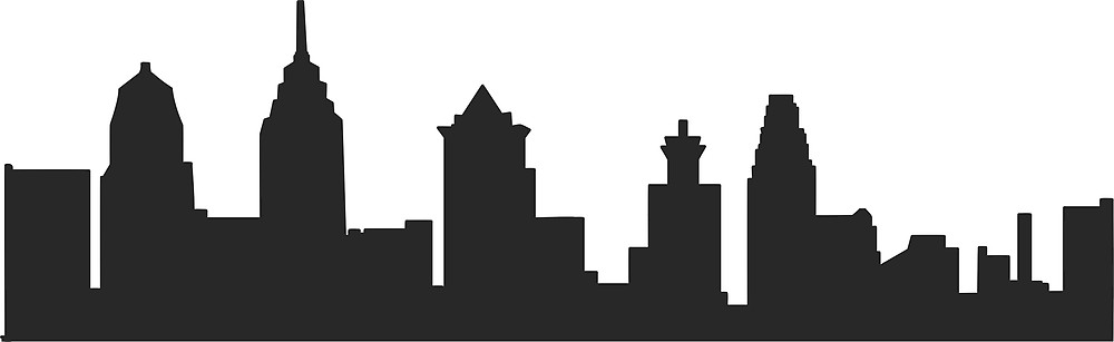 1000x307 Philadelphia Pa Philly Skyline By Michellegriff90 Redbubble