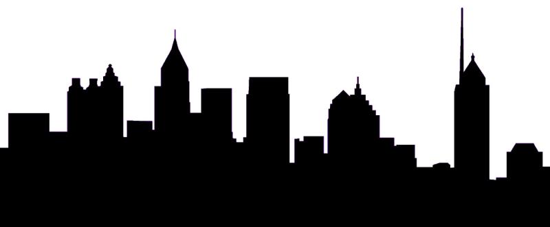 800x331 Philadelphia Skyline Clip Art