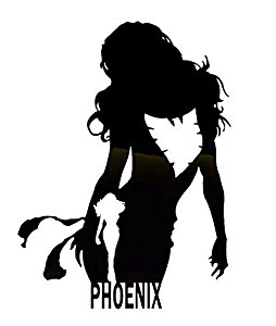 254x300 Marvel Comics X Men Phoenix Silhouette Stickers Symbol