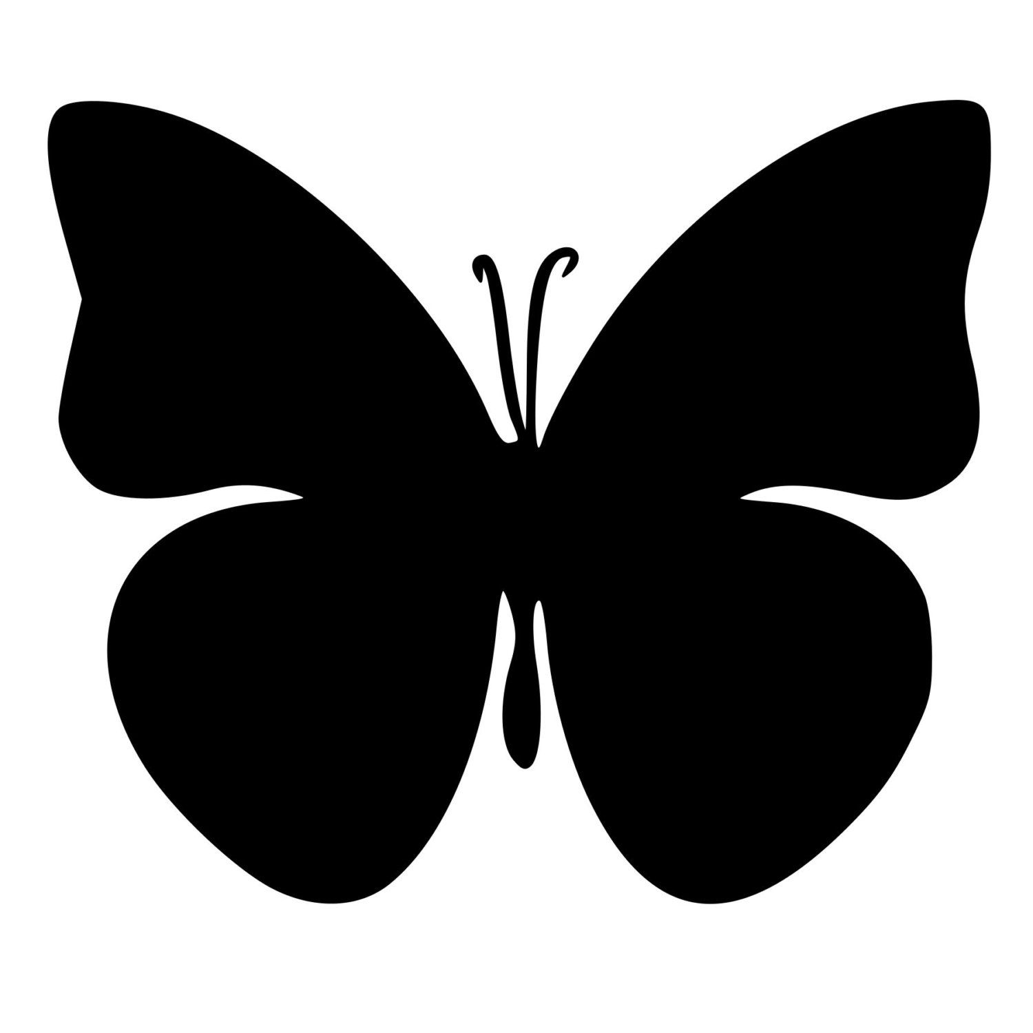 1500x1500 Beautiful Butterfly Silhouette Die Cut Decal Car Window Wall