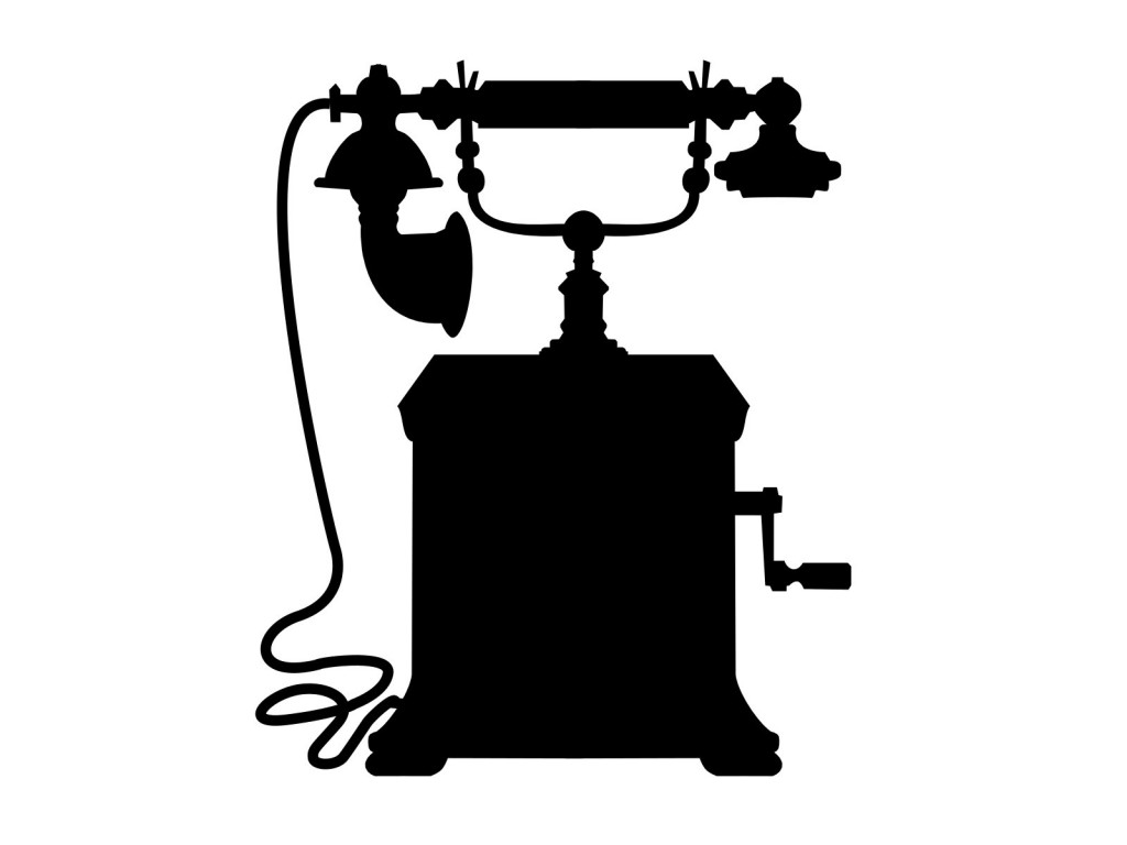 1024x768 Vintage Telephone Vector (Svg, Png)