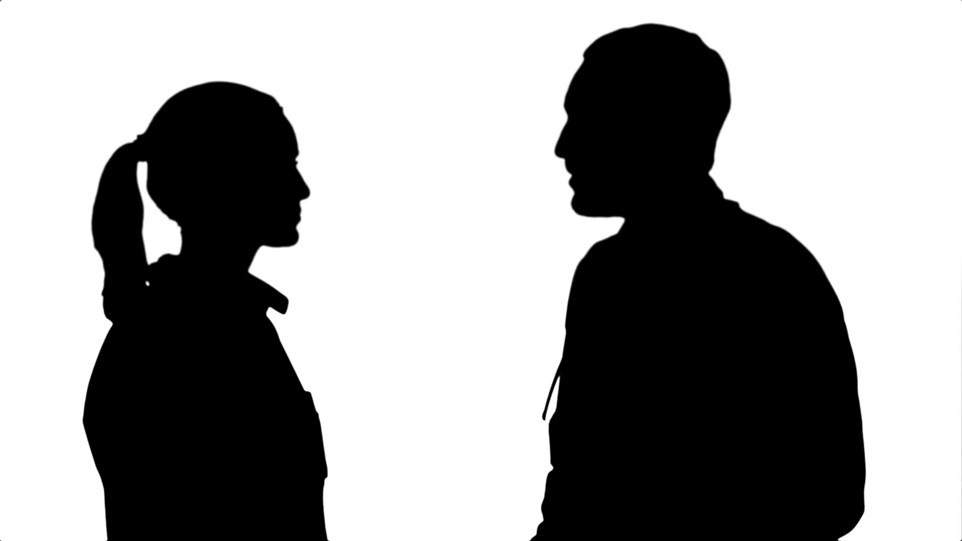 1920x1080 Silhouette Young Man Doctor And Beautiful Nurse Shaking Hands