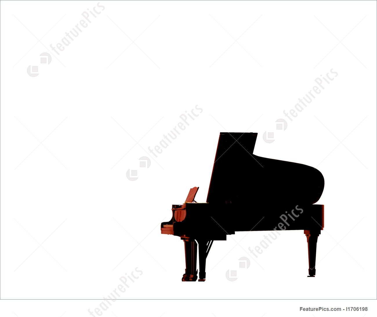 1300x1092 Piano Silhouette Illustration
