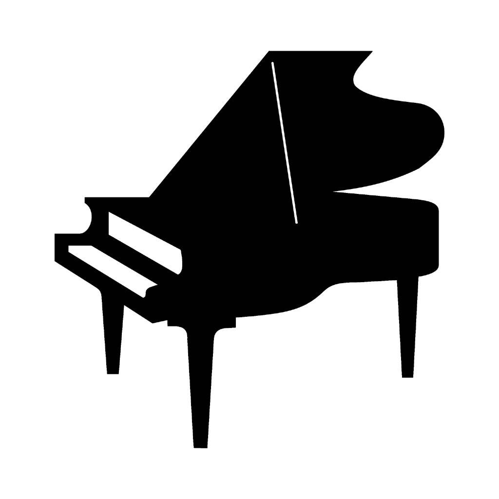 1024x1024 Piano Silhouette Wotomoro Die Cuts Pianos