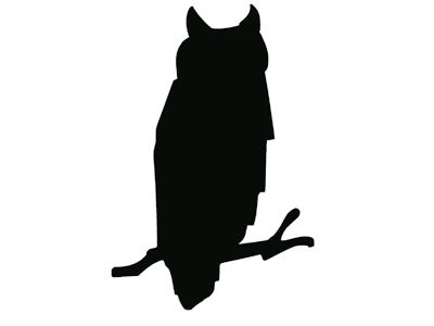 400x300 Owl Silhouete Owl Silhouette {Think I'M Picasso}