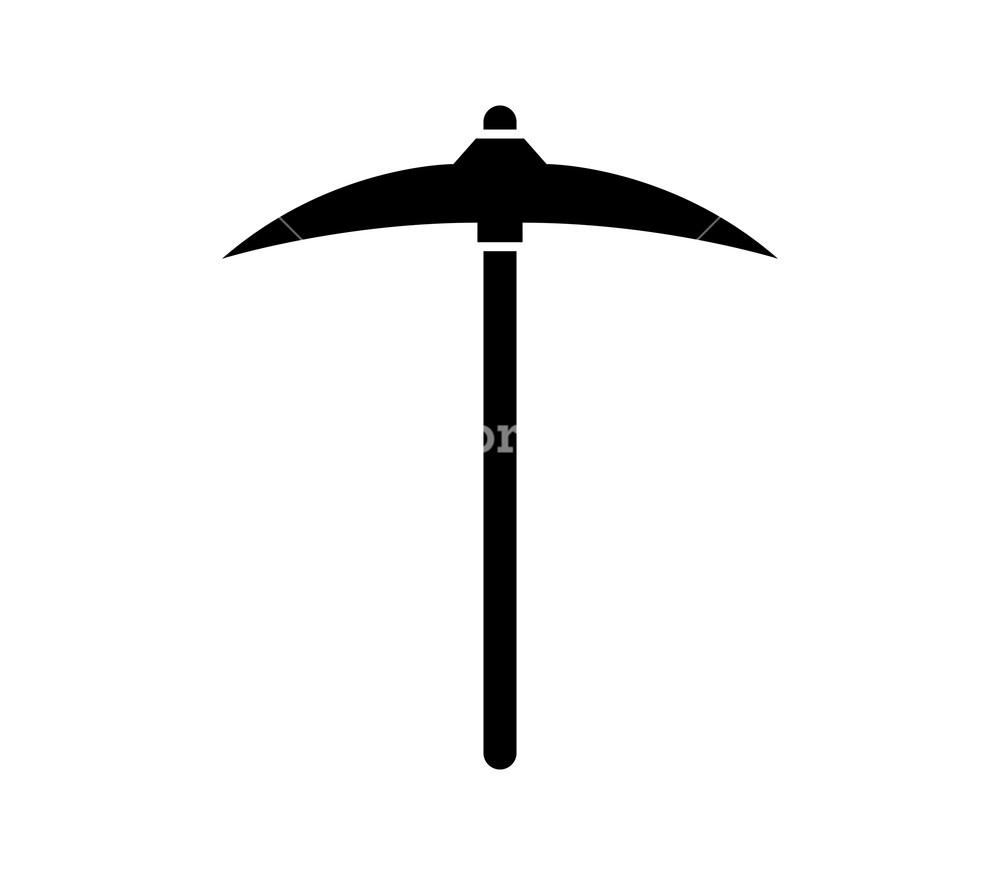1000x875 Pickaxe Icon On White Background Royalty Free Stock Image