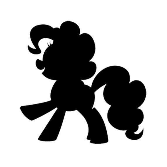 570x570 Pinkie Pie My Little Pony Stencil Made From By Woodburnsnewengland
