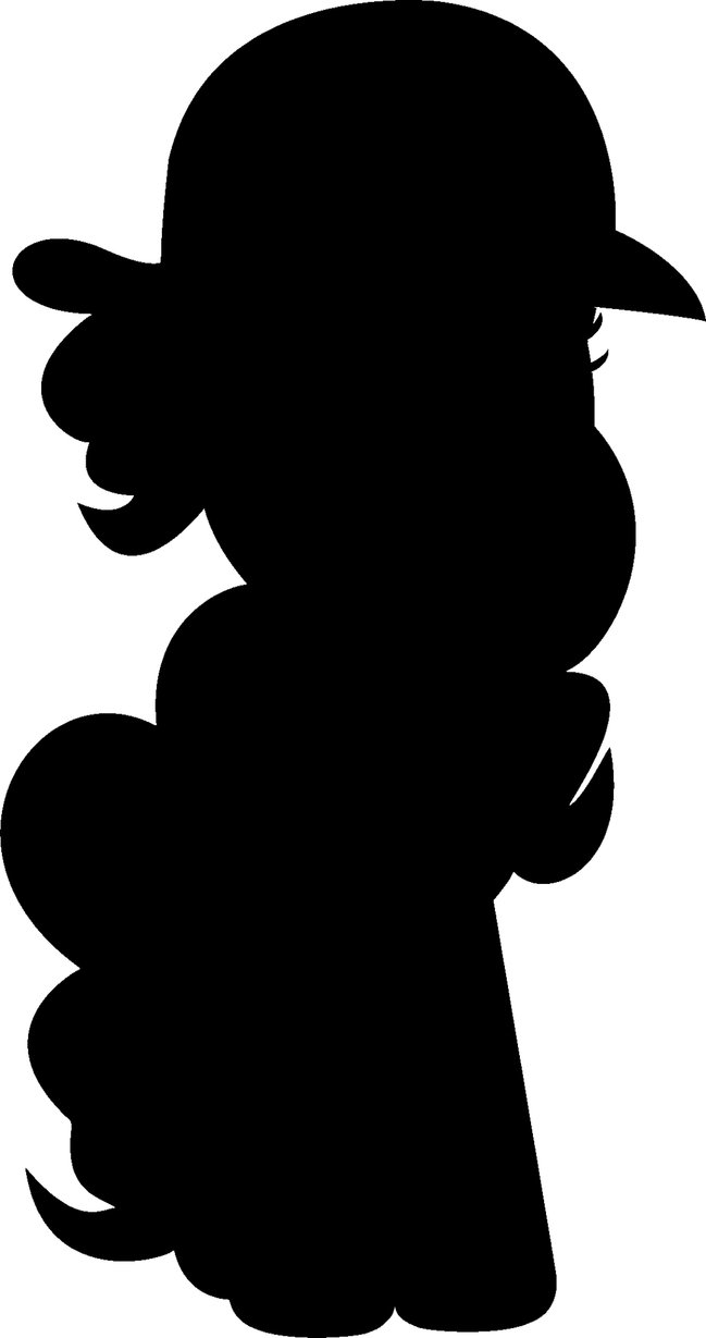 649x1229 Pinkie Pie Wearing A Hat Outline By Pinkyshy101