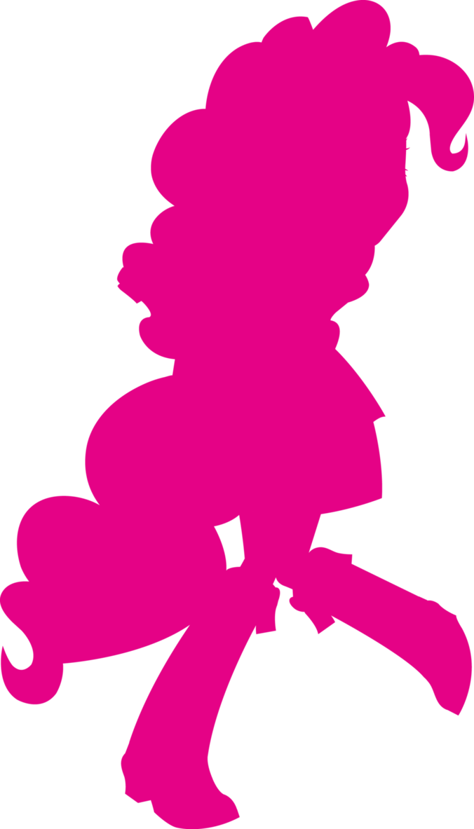676x1183 Silhouette Of Pinkie Pie By Mimisari