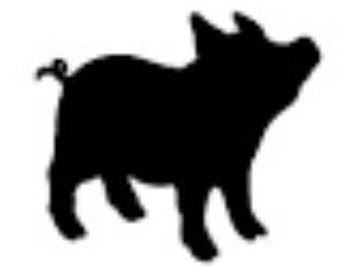 340x270 Pig Silhouette Etsy
