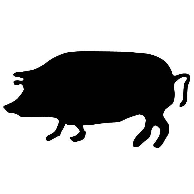 660x660 Pig Outline Image