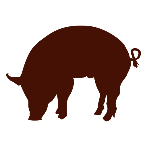 512x512 Pig Silhouette