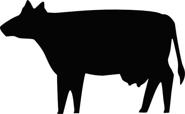 600x370 Cow Silhouette Clip Art Free Vector 4vector