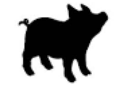417x292 Pig Silhouette Vector File From Mardisplace On Etsy Studio