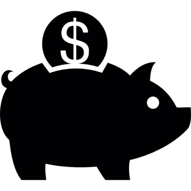 626x626 Piggy Bank And A Coin Of Dollar Icons Free Download