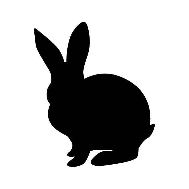 665x665 Rabbit Silhouette