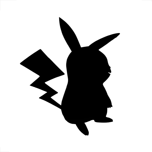 Pikachu Silhouette at GetDrawings | Free download