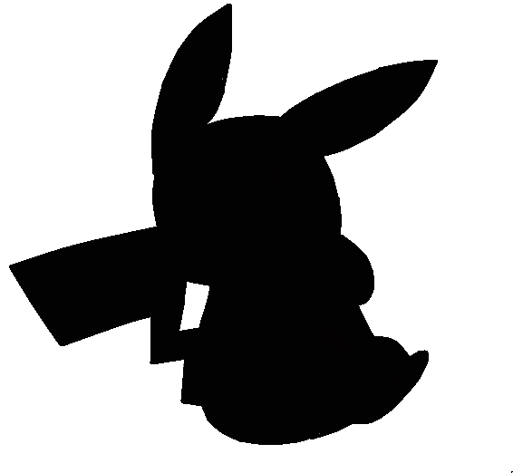 Pikachu Silhouette at GetDrawings | Free download