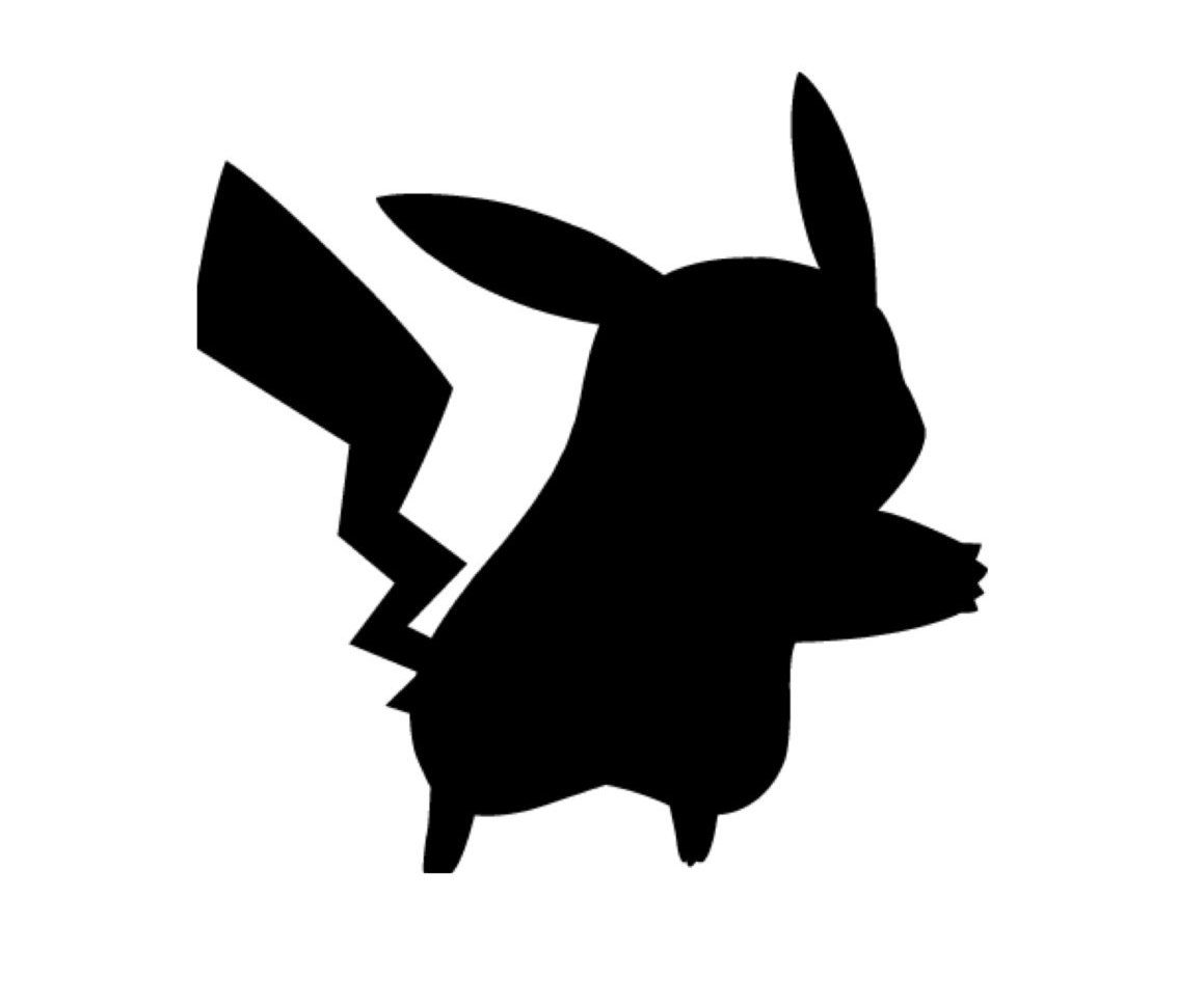 Pikachu Silhouette at GetDrawings | Free download