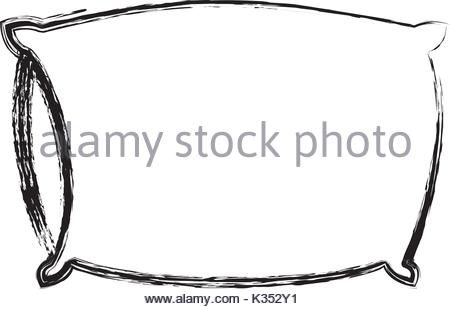 450x309 White Pillow To Sleep Vector Illustration Isolated On Background