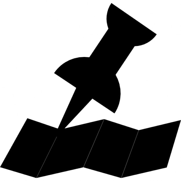 626x626 Map Orientation Tool With A Pin Silhouette Icons Free Download