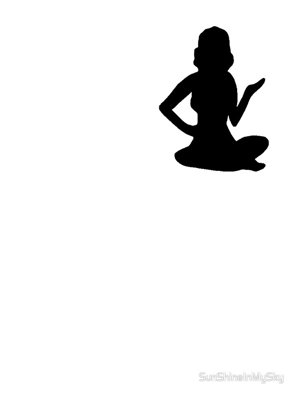 600x800 Cute Small Pin Up Girl Silhouette Tshirt Stickers By