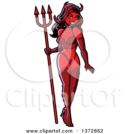450x470 Female Devil Clipart