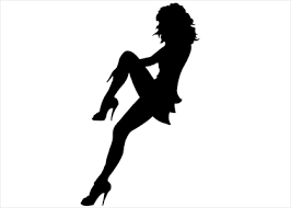 Pin Up Silhouette at GetDrawings | Free download