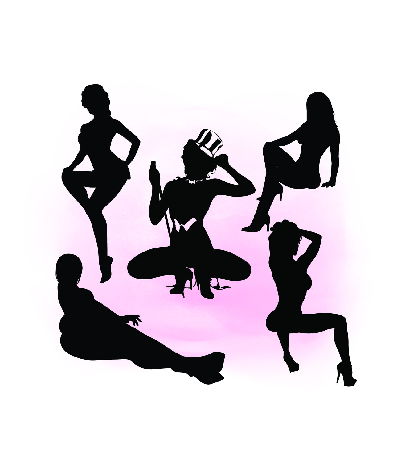 Pin Up Silhouette Clip Art at GetDrawings | Free download