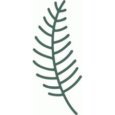 236x236 Pine Branches Silhouette Silhouettes