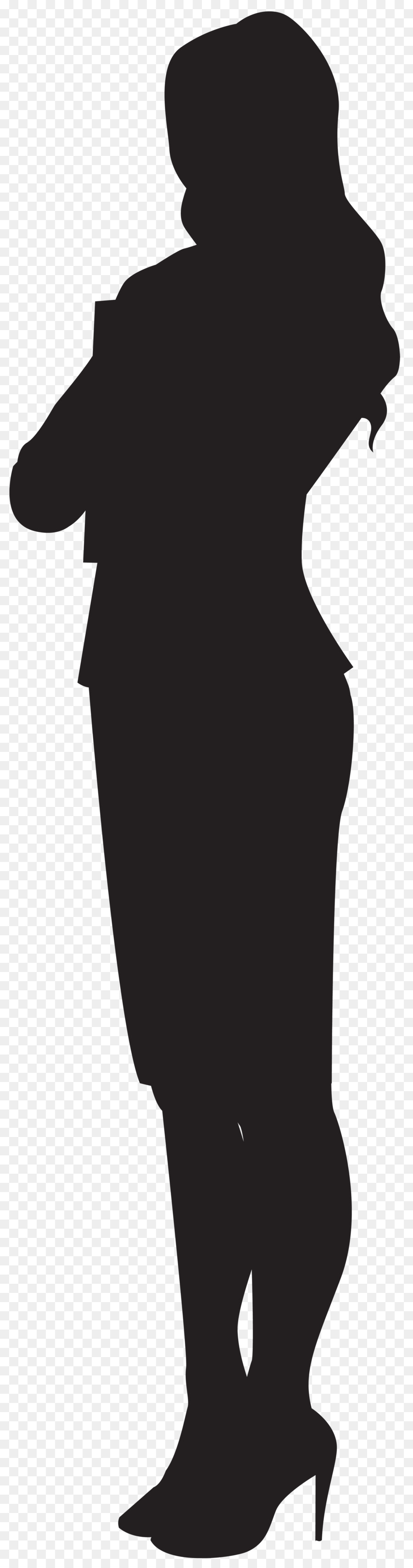 900x3420 Silhouette Woman Clip Art