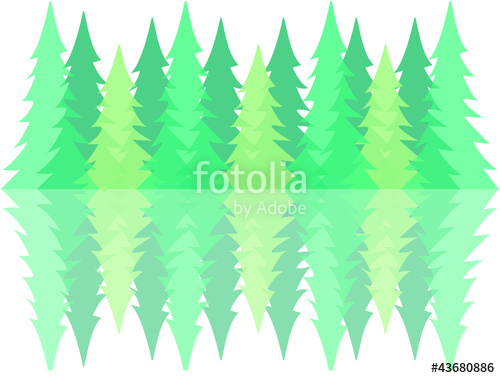 500x378 Pine Forest Silhouette Stock Image And Royalty Free Vector Files