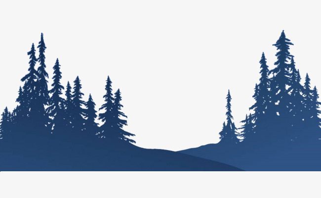 650x400 Pine Silhouette, Blue,est, Pinewood Png Image And Clipart
