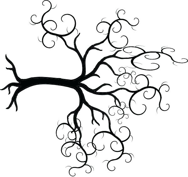 600x565 Kitchen Aid Decal Tree Outline Pine Tree Black And White Tree